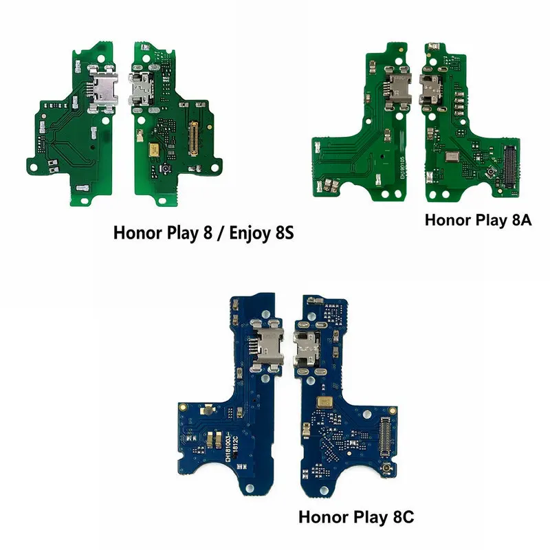 

New Microphone Module+USB Charging Port Board Flex Cable Connector Parts For Huawei Honor Play 8A 8Apro 8C 8 Replacement