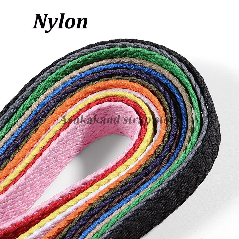 Premium Woven Nylon Watch Strap - Fashionable Fabric Replacement Wristband