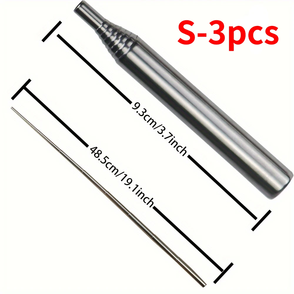 Portable Stainless Steel Fire Blowing Pipe for Cooking, Picnic, and BBQ