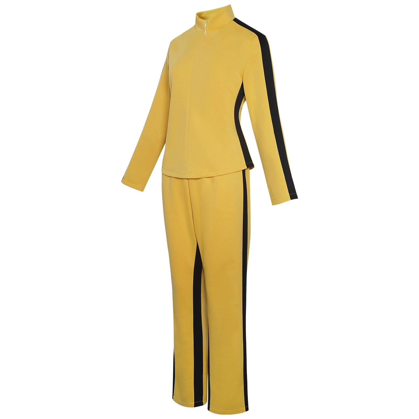 Costume Kung Fu Per Kill Bill – Tuta Da “La Sposa” (Black Mamba) – Taglia Unica, Massima Vestibilità – Travestimento Donna