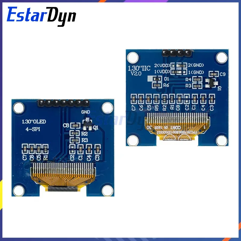 OLED Display Module 1.3 inch OLED White/Blue SPI/IIC I2C Communicate Color 128X64