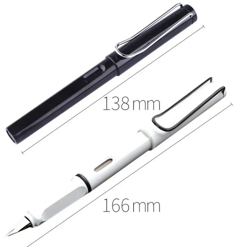 Premium Refillable Fountain Pen Set with Assorted Ink Refills: Ideal for Students and Office Use