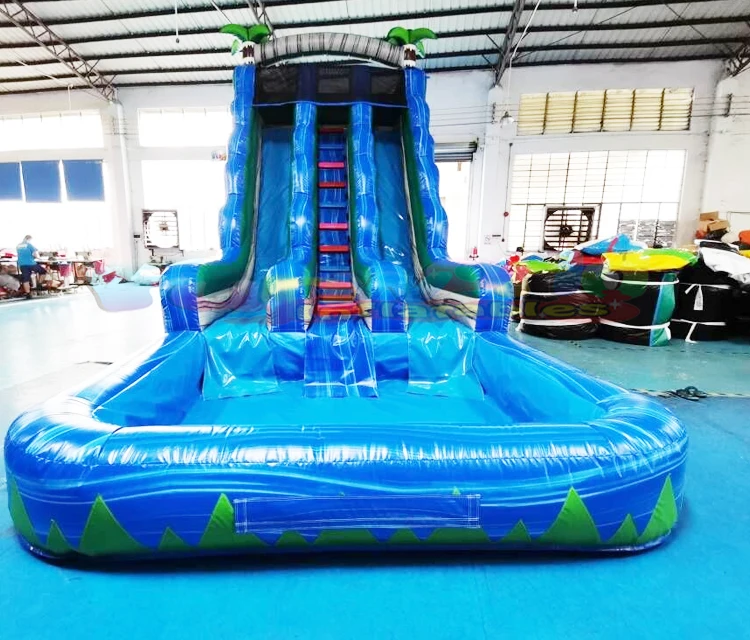 

Commercial Outdoor Kids Adults Party Jumping Bouncy Castle Waterslide Toboggan Gonflable Inflatable Tropical Water Slide