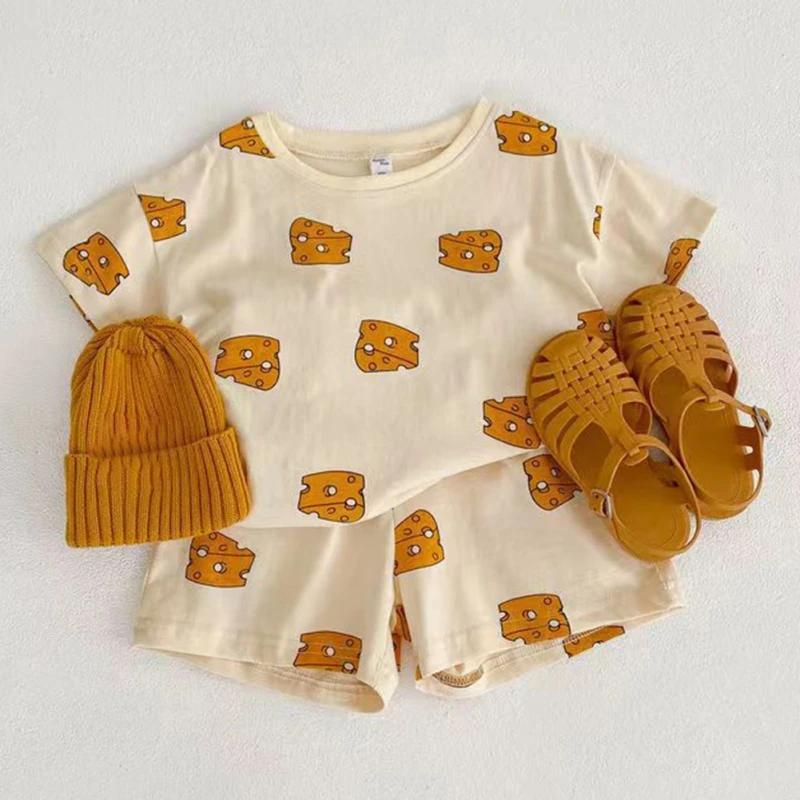 Girls Boys Toddler Summer Pajamas Kids Short Sleeves Sleepwear