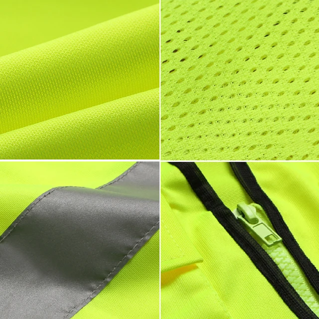 Unisex Reflective Safety Vest for Night Work and Cycling