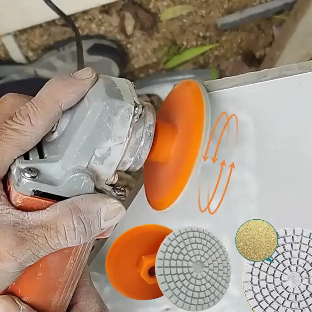 125 Type Ceramic Tile Edge Grinding Disc M14 Angle Grinder Dry Polishing Marble Porcelain Granite Chamfer Grinding Edge