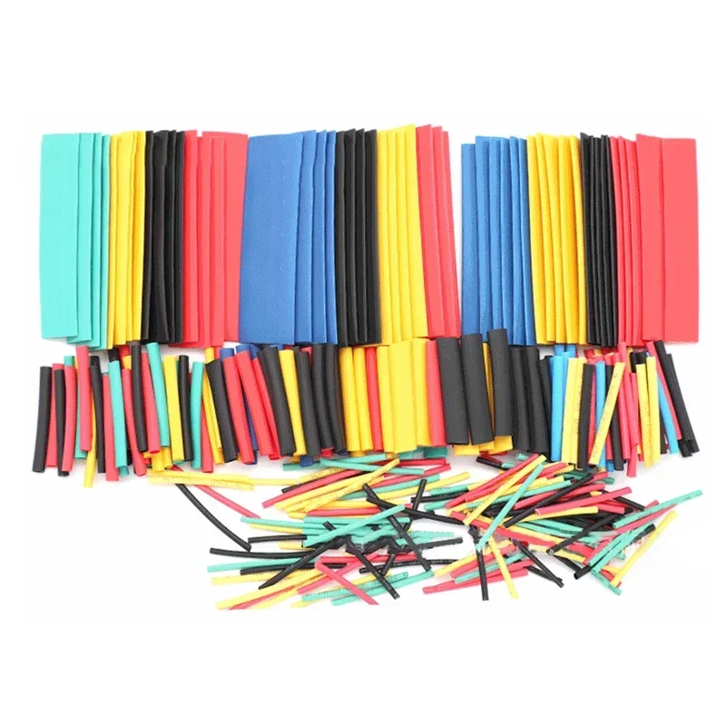 2:1 Heat Shrinkable Tube Assorted Kit Heat Shrink for Cables Shrink Tube Insulated Sleeving Tubing Electrical Connection 328pcs