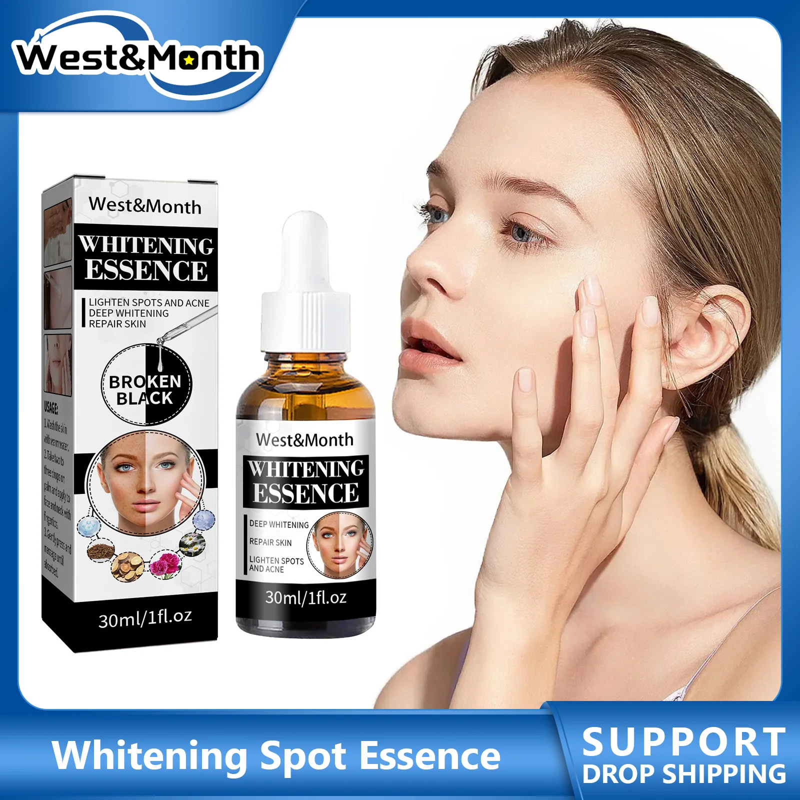 Dark Spot Remover Serum Fade Pigmentation Melanin Corrcting Anti Acne Mark Lighten Pigment Blemish Brightening Whitening Essence dark spot corrector serum lightening pigmentation melasma melanin freckle remover whitening glow skin brightening face essence