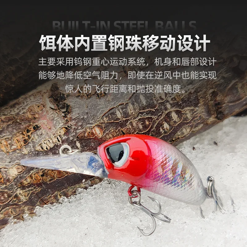 Kit 5 Iscas Artificial Minnow - Para Truta, Bass E Peixe-Gato