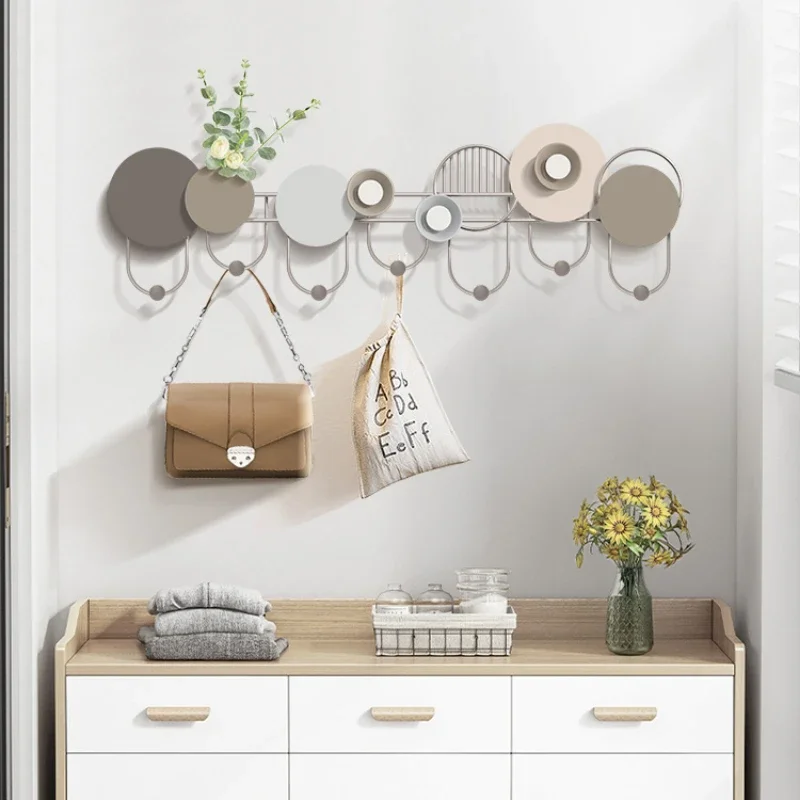 

Living Room Entrance Wall Hooks Wall-mounted Storage Shelves Behind The Entrance Door Non-perforated Coat Hook Hangers