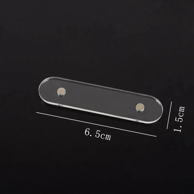 Magnet Transparent False Nail Tips 10/20/30pcsDisplay Stand With Practice Acrylic Gel Polish Holder Strip Manicure Showing Tool