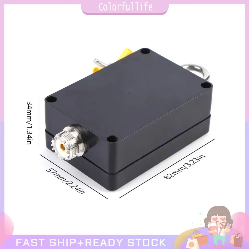 49:1 발룬(BNC 암 커넥터 포함) 100W PEP 단파 발룬 엔드 피드 반파 안테나 발룬 소형 단파 안테나