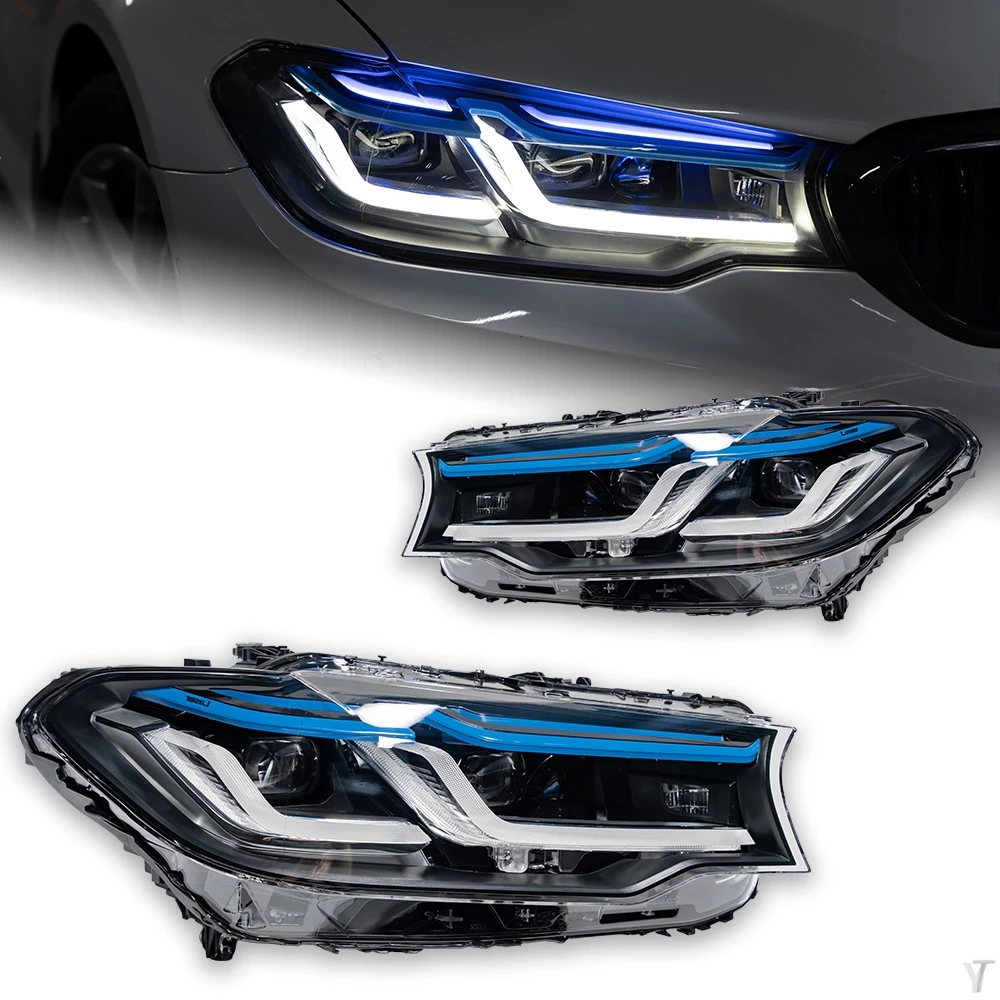 

Car Front Headlghts for BMW G30 LED Headlight Projector Lens 2017-2020 525i 530i 535i 540i Head Lamp DRL Signal Auto Accessories