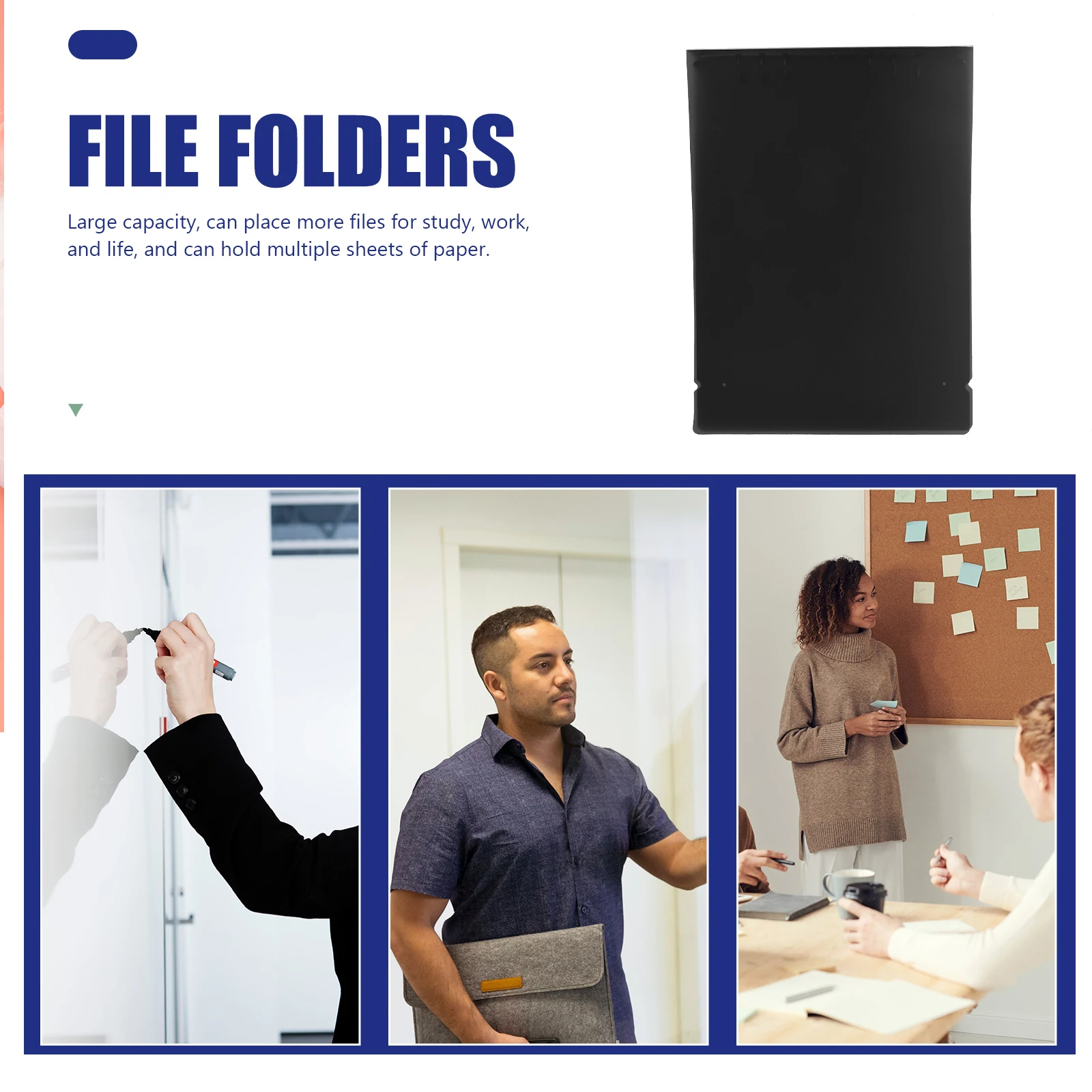 A4 6 trous blanc dossier coquille classeur couverture cahier étui en  plastique main compte dossiers produits de classement classeurs à feuilles  mobiles - AliExpress, image size:1600x1600