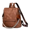 Women Backpack Purse PU Leather Anti-theft Casual Shoulder Bag Fashion Ladies Satchel Bags 2