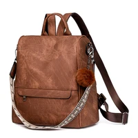 Women Backpack Purse PU Leather Anti-theft Casual Shoulder Bag Fashion Ladies Satchel Bags 2