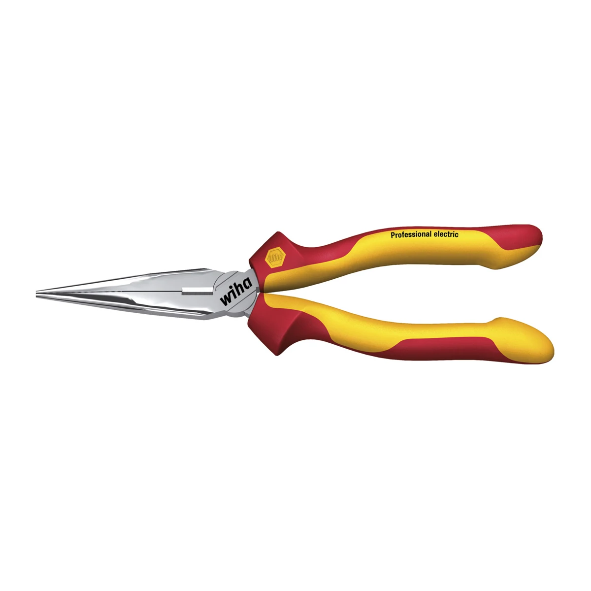 

WIHA 1000V Insulated Needle Nose Pliers with Cutting Edge Straight Shape for Gripping and Cutting Wires and Cables 26720