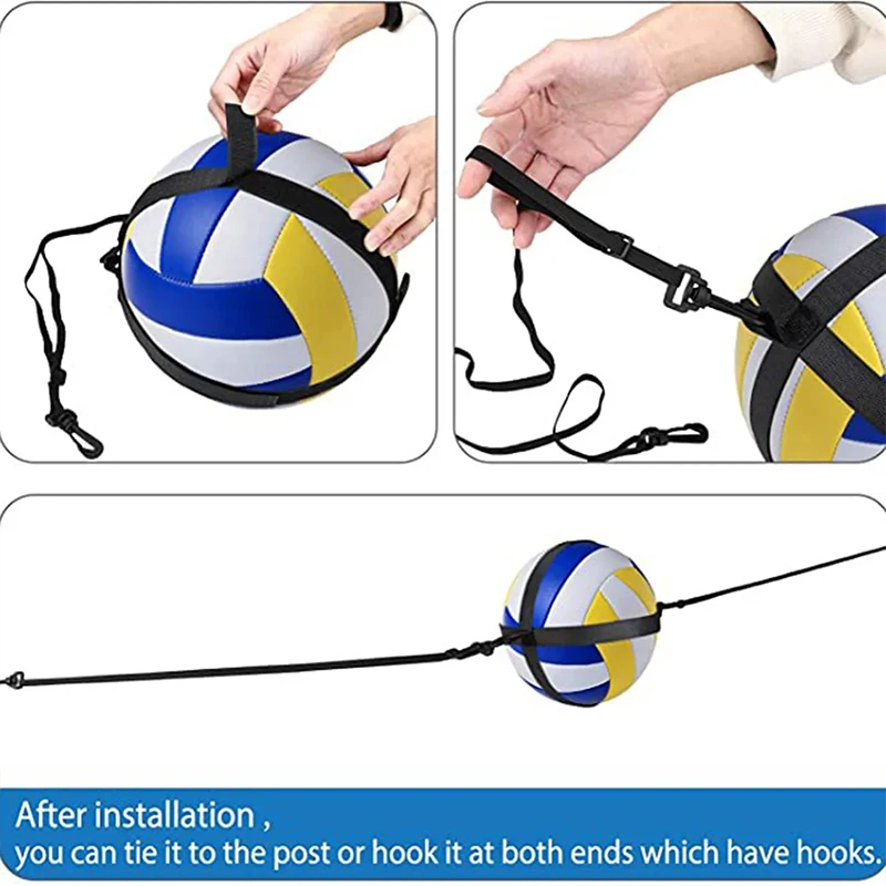 New Volleyball Training Equipment Aid Practice Trainer With Adjustable Belt For Serving Setting Spiking Training Returns Ball