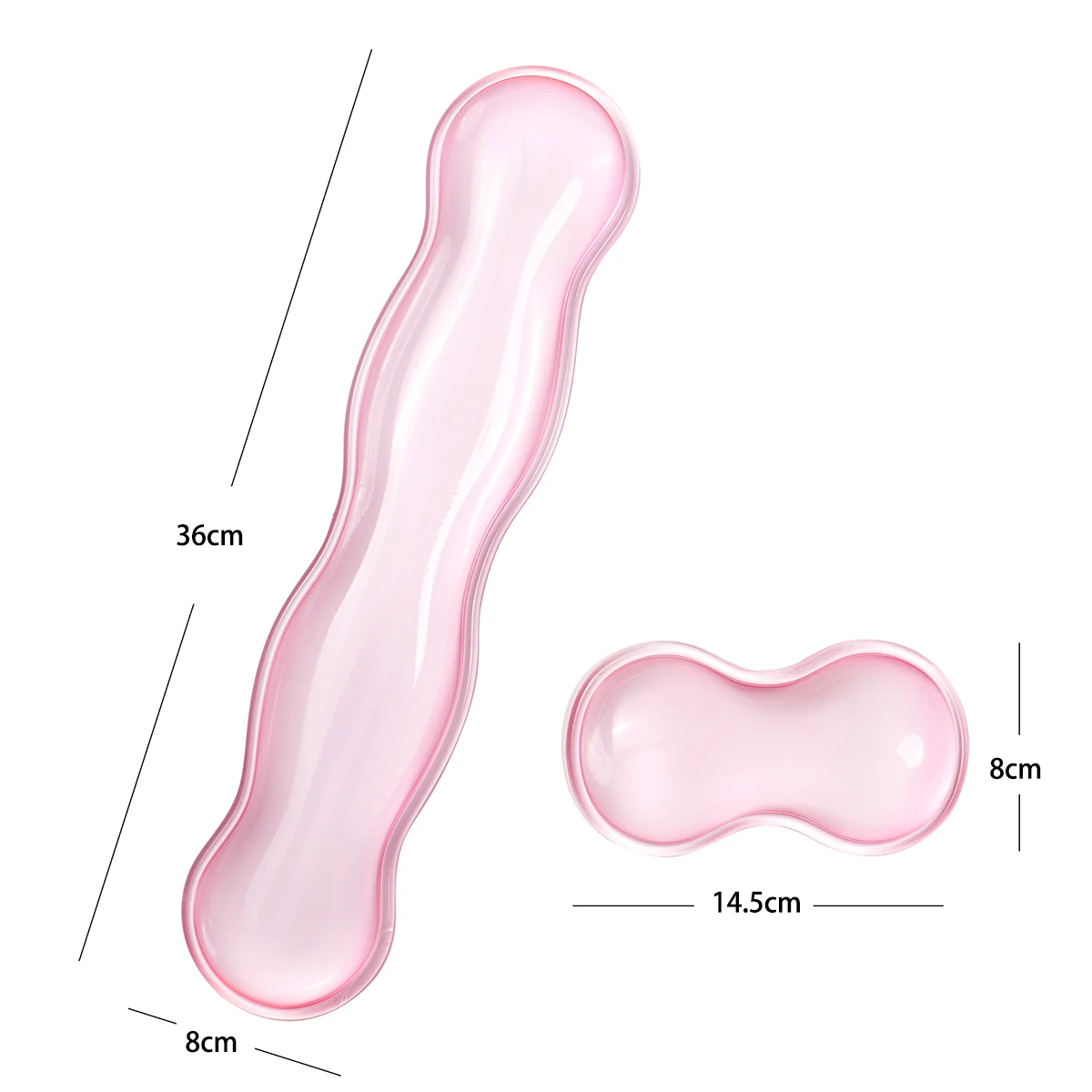 Silicone Keyboard Mouse Wrist Rest Support Ergonomic Wave Hand Pad Cushion Comfortable Soft for Gaming Office Computer Laptop