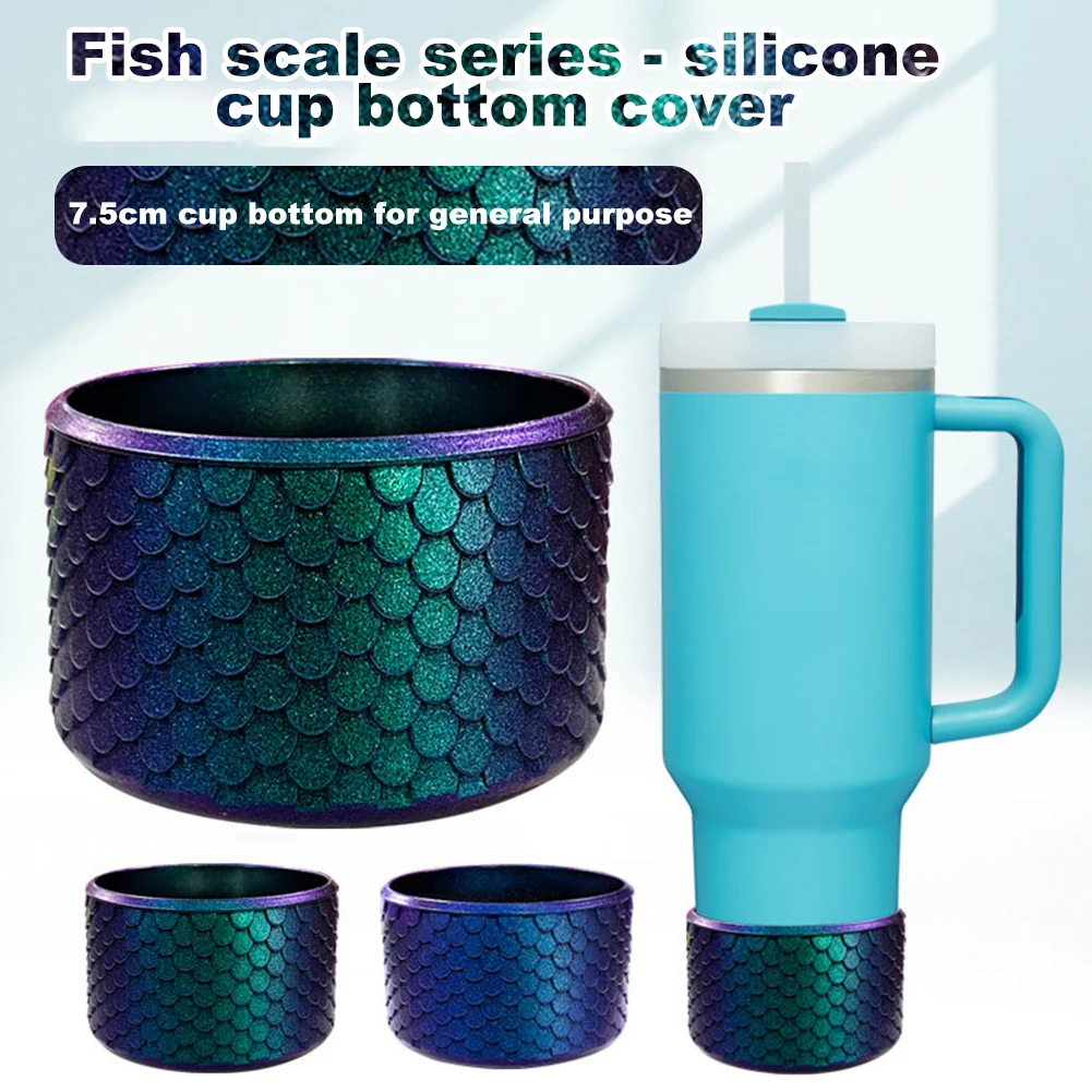Mermaid Silicone Boot Wear Resistant Protective Cover Anti-Slip Sports Water Bottle Boot Sleeve 40oz Tumbler Cup Accessories tumbler cover,water bottle sleeve