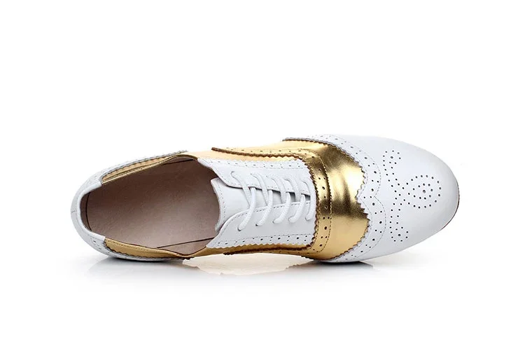 Stitching Retro Style Women Men Cow Leather Lace-Up Tap Dance Shoes Vintage Style Quality Split Soles Tap Dancing Shoes dance shoes