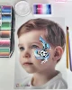 Children Facial Painting Real Person White Background Practice Board  Repeatedly Rinsed Frosted Version 3
