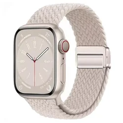 Braided Magnetic Buckle Strap for Smartwatch - Stylish Bracelet Design (Starlight 1)
