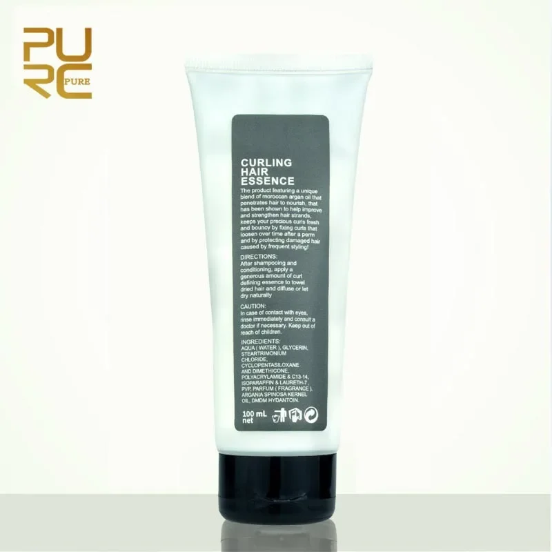 Curly Enhancer Argan Oil Styling and Elastic Wave Hair Essence Deep Hydration Cream Mask Treatment Beauty Hair Care 100ml curly hair styling cream