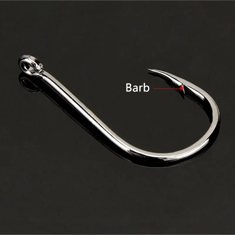 Set de 400 hameçons de pêche acier haute teneur en carbone pour eau douce et mer