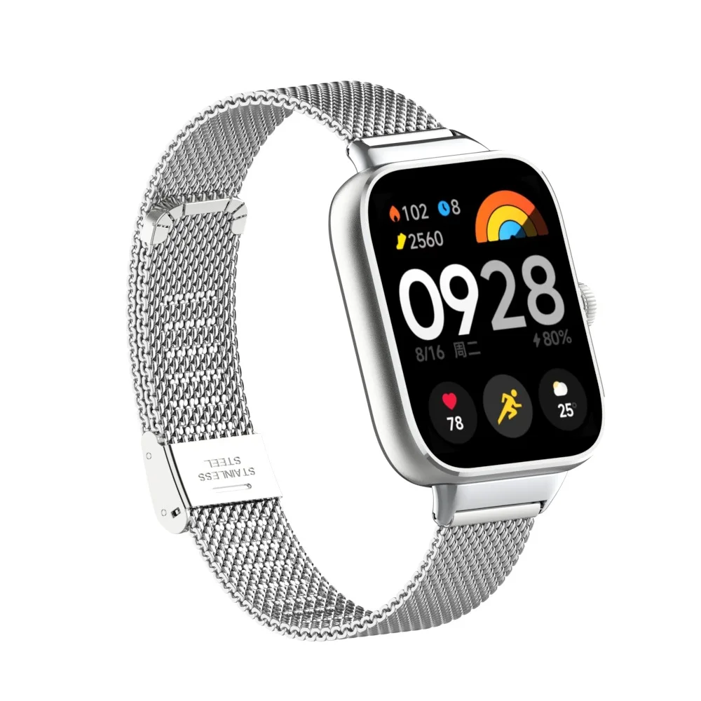 Premium Stainless Steel Metal Strap for Smartwatch - Elegant Watchband Bracelet