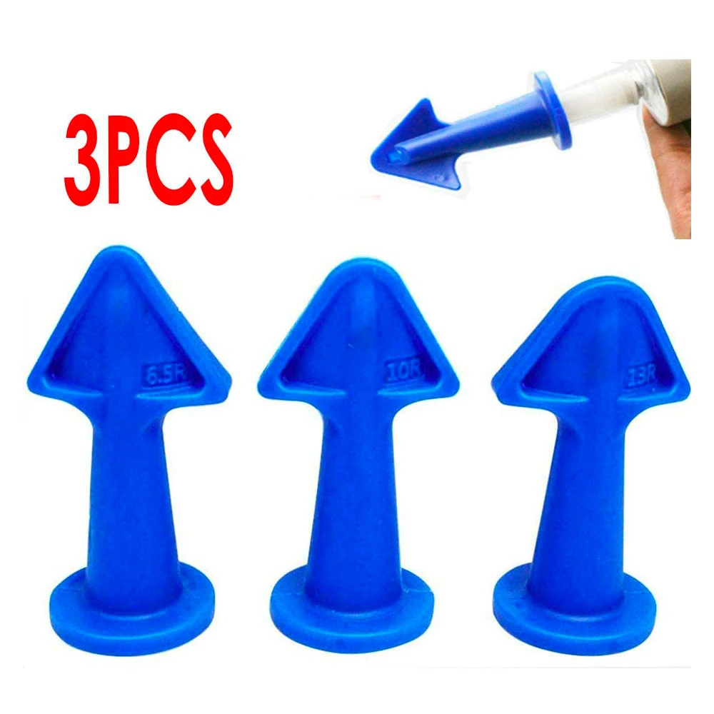 3 Pcs Caulk Nozzle Applicator Silicone Caulking Tools Sealant Nozzle Caulking Epoxy Piston Accessories Tool