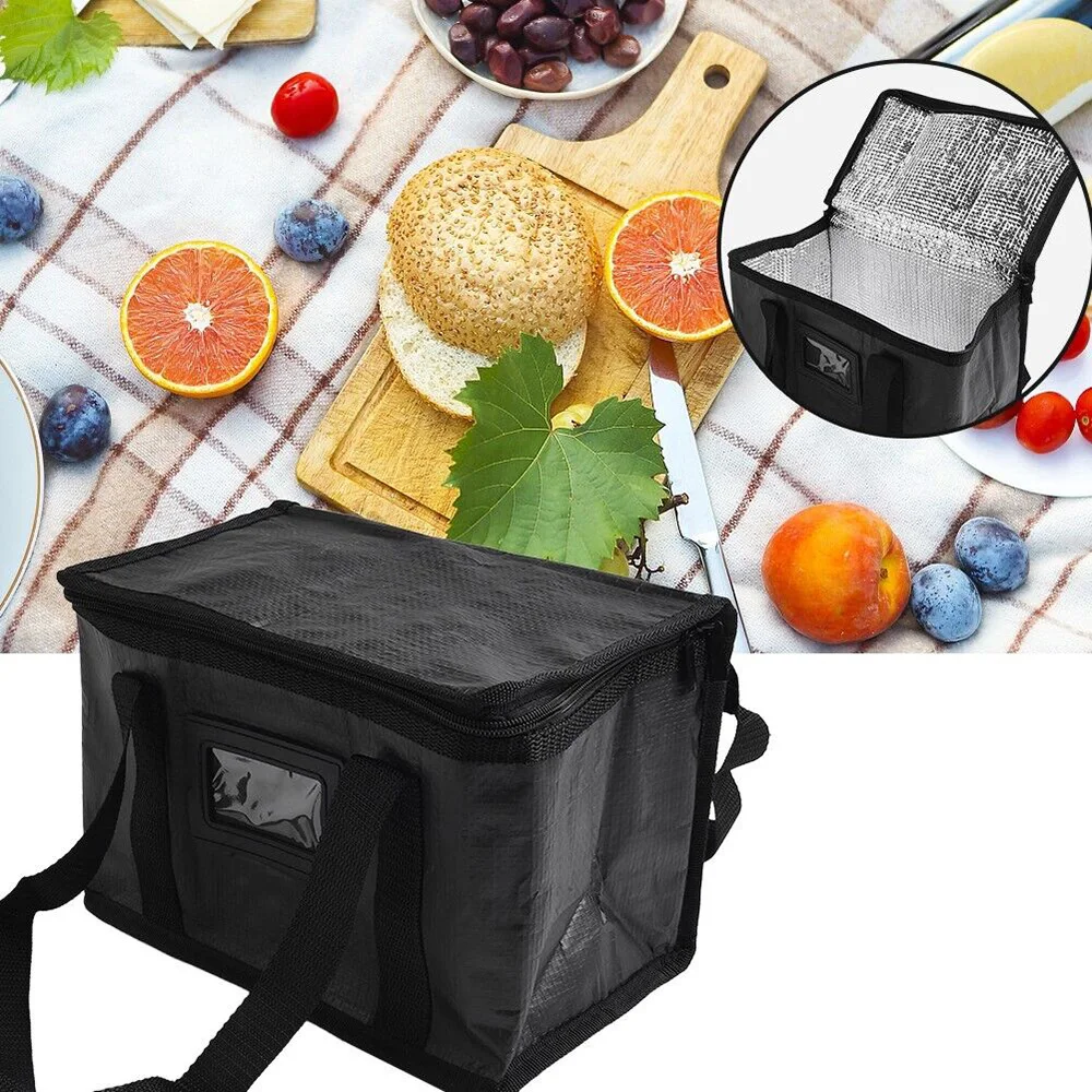 Insulated Thermal Cooler Bag Insulation To Keep Cold Large Capacity Portable Lunch Bag Zip Picnic Camping Tin Foil Food Bag