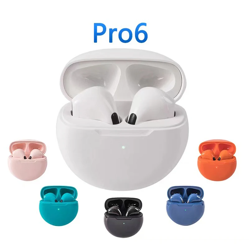 

Pro 6 Wireless Bluetooth Headphones Touch Noise Cancelling Suitable For Sports Watching TV Listening To Music Playing Games