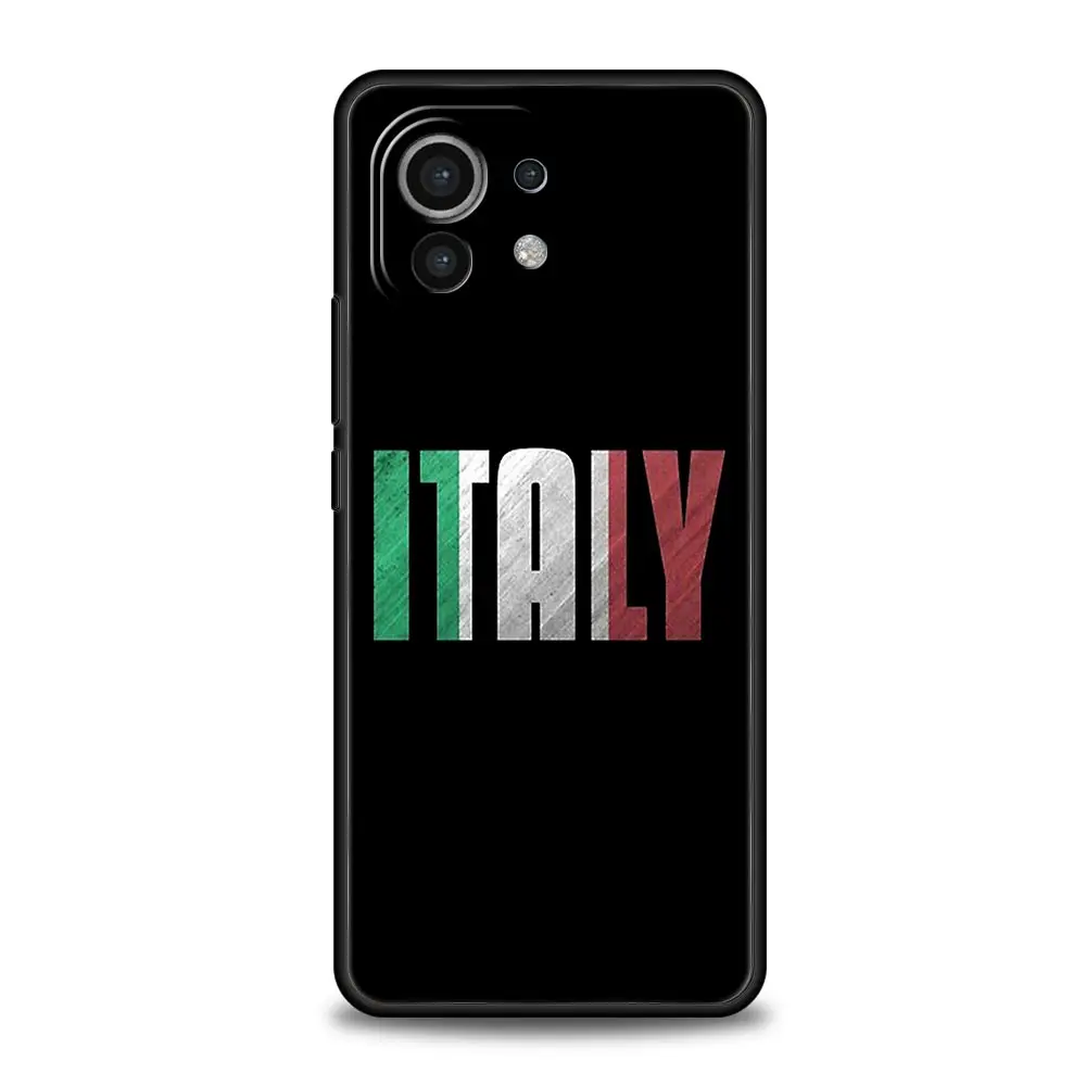 Italian Flag Soft Silicone Phone Case Cover