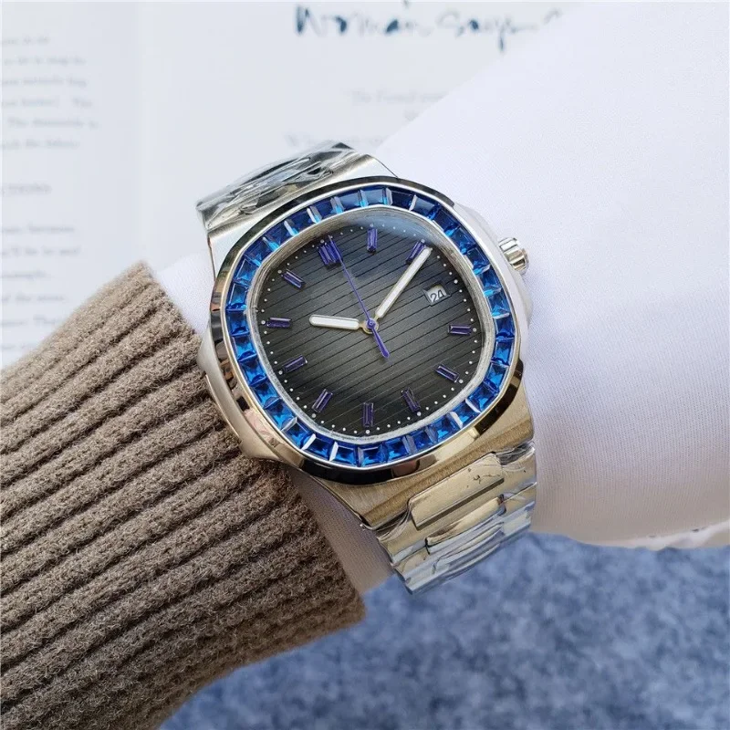 

Top Mens Watch High Quality Designer Mechanical Watches 42mm Nautilus Boutique Steel Strap AAA Clocks Watches for Men Wholesale