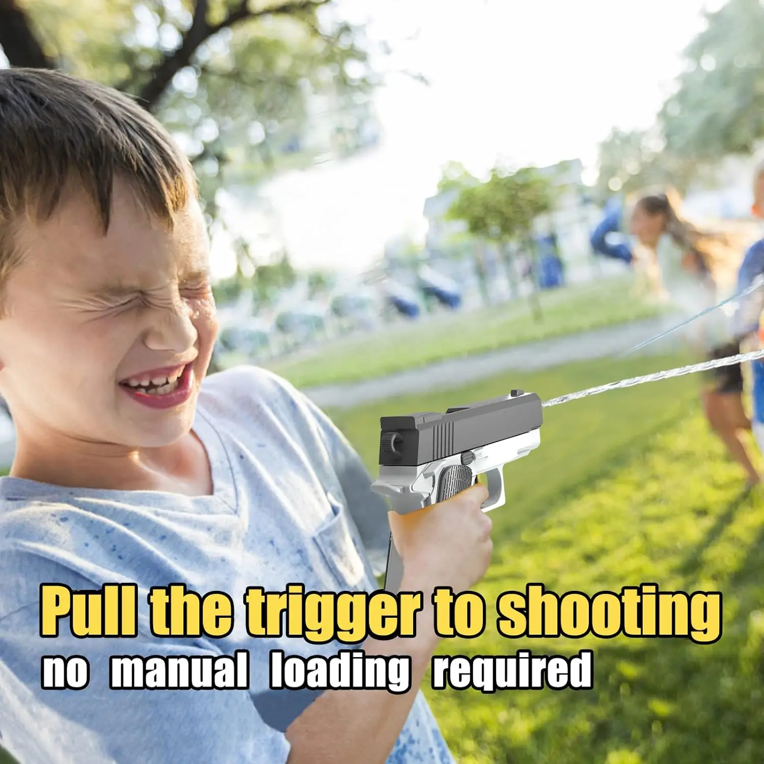 Summer Water Gun non Electric Pistol High-pressure Full Automatic Shooting Water Beach Toy Gun For kid Children Boys Girls Adult 5
