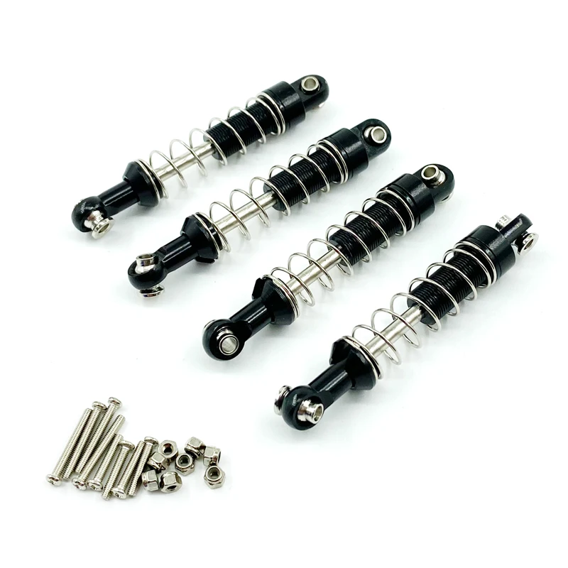 WPL C14 C24 MN D90 D91 D96 D99 D99S MN90 MN98 MN99S Metal Shock Absorber Damper 4pcs RC Car Upgrades Parts Accessories