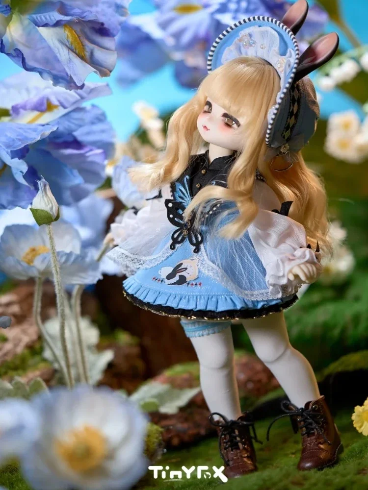 珍しい New Qiao White 1/6 Liz Little - Bunny Crazy Little Tinyfox 人形