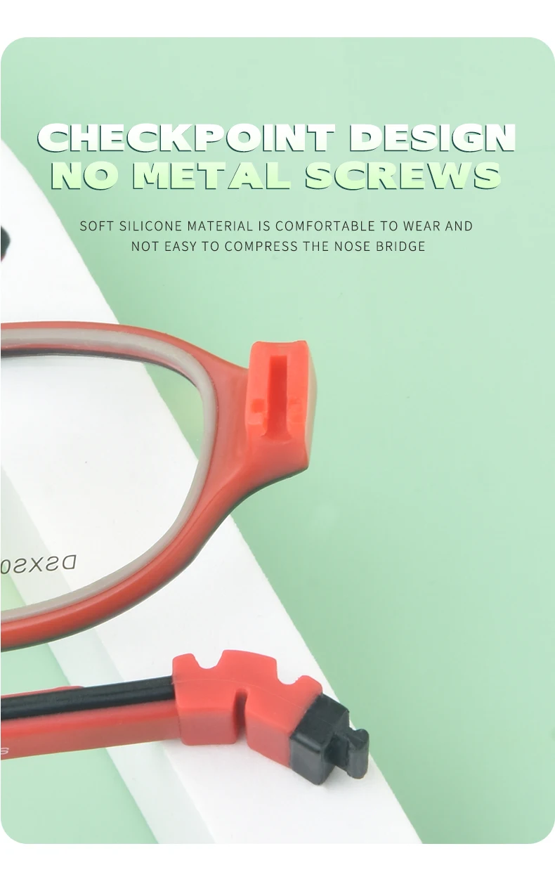 Close-up view of Secg Eyeglasses
