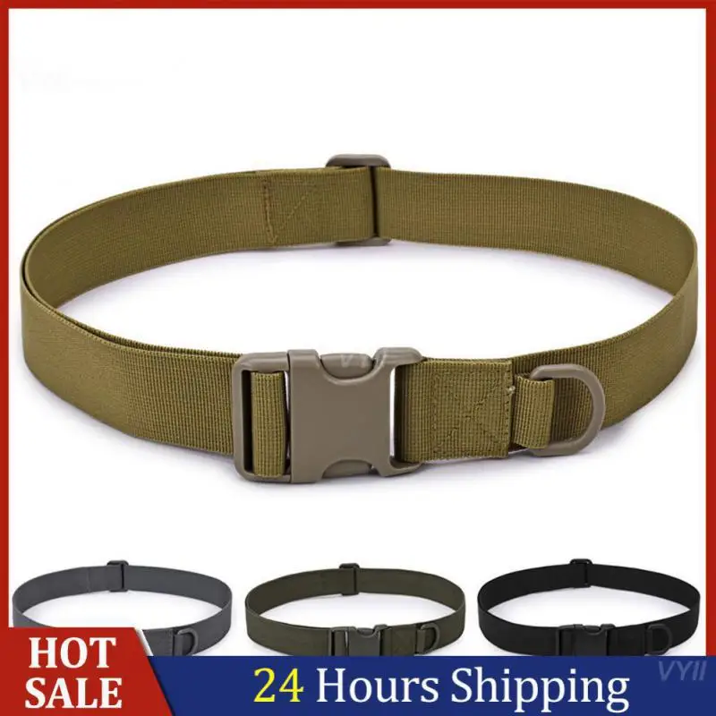 

Outdoor Tactical Training Belt Anti Slip And Wear Resistant Opposite Buckle Mens Belt Belts Canvas Belt Army Combat Waist