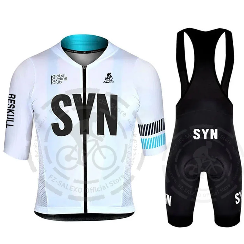 Cycling Jersey Set New SYN Team Cycling Jersey Set Men Summer Cycling Clothing Road Bike Shirts Suit Bicycle Tops MTB Maillot Ropa Ciclismo