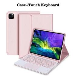 Premium Keyboard Case with Detachable Bluetooth Keyboard and Pencil Holder - French (Pink 3)