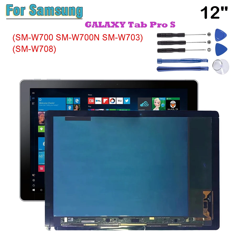 12 "Nuovo Per Samsung Galaxy Tab Pro S Sm-W700 Sm-W700N Sm-W703 Sm-W708 Display Lcd Touch Screen Digitizer Glass Assembly