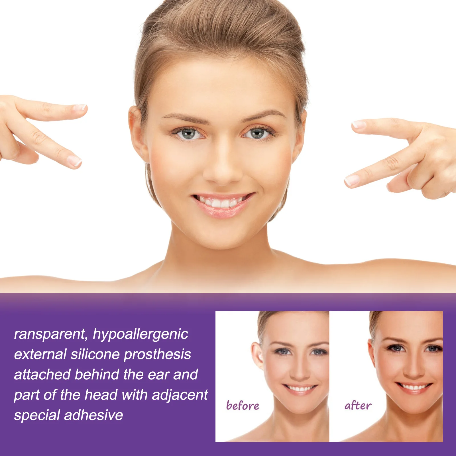 Ear Corrector Auricle Valgus Correction Veneer Ear Vertical Stand Painless Waterproof Photo Stereotypes Invisible V Face Sticker_voghion.com
