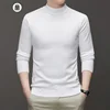 7 Colour Men's Half High Neck Long Sleeved Solid Color Sweater Soft, Warm and Comfortable Top with a Base 6