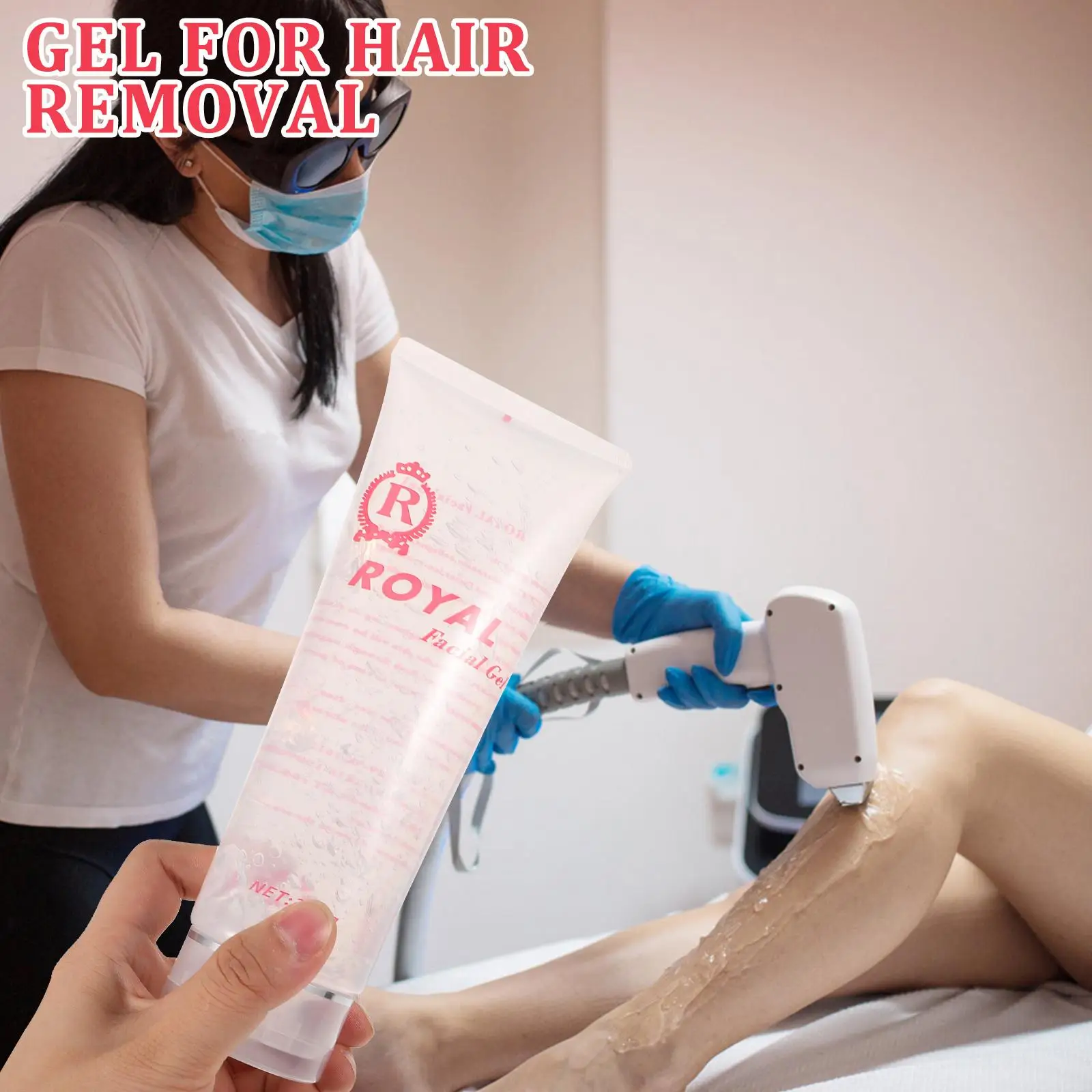 Gel for Lasers Hair Removal Commercial Beauty Instrument Face Cooling Women