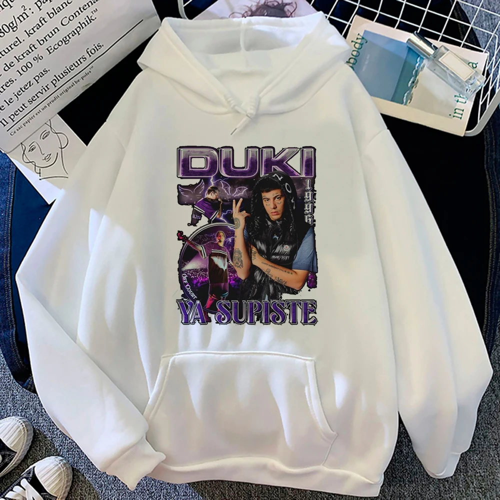 thumbnail image 1 of Duki-Sudadera con capucha de lana para mujer, ropa de manga larga, top, 2023, 1 of 3