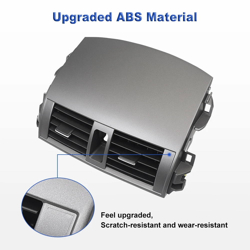 Car Center Dash A/C Outlet Air Vent Panel With Emergency Switch For Toyota Corolla 2008 2009 2010-2013 55670-02160 55663-02060