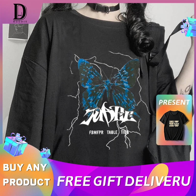 Hip Hop Woman Oversized T shirts Y2k 