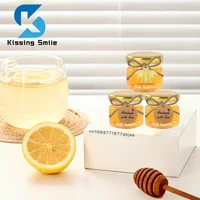25ml Honey Pot Wedding Thank You Gift Jars with Lid Lable Paper Hang Tags for Handmade Items Mini Jam Container Glass Bottle 2